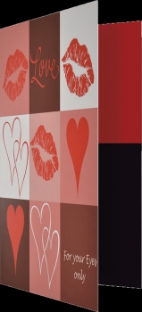 Preview: 50 Portraitmappen "Akt & Dessous" für Fotos 13x18 cm